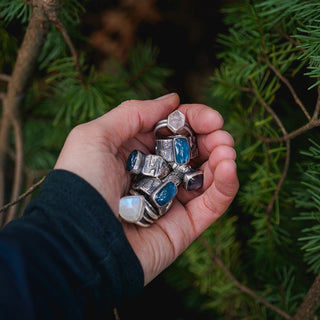Winter Birch Ring - Size UK P/US 8
