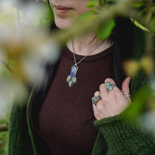 Spring Leaves Ring - Size UK M/US 6.5