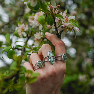 Spring Leaves Ring - Size UK Q/US 8.5