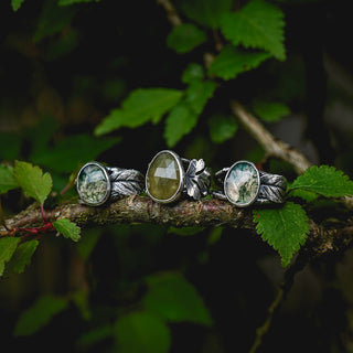 Spring Leaves Ring - Size UK K/US 5.5