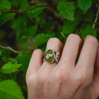 Spring Leaves Ring - Size UK K/US 5.5