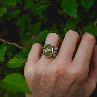 Spring Leaves Ring - Size UK K/US 5.5