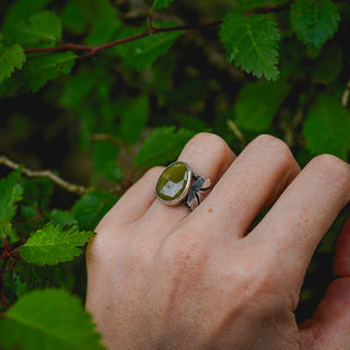 Spring Leaves Ring - Size UK K/US 5.5