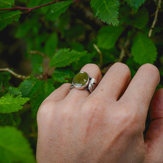 Spring Leaves Ring - Size UK K/US 5.5