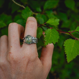 Spring Leaves Ring - Size UK O/US 7.5