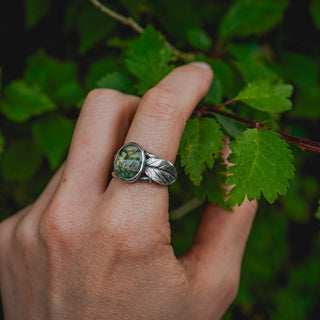 Spring Leaves Ring - Size UK O/US 7.5