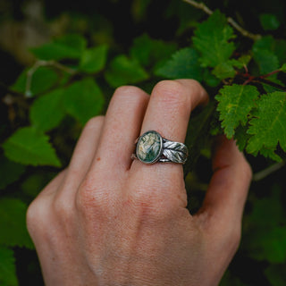Spring Leaves Ring - Size UK Q/US 8.5