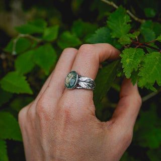 Spring Leaves Ring - Size UK Q/US 8.5