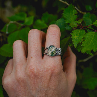 Spring Leaves Ring - Size UK Q/US 8.5