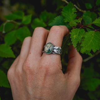 Spring Leaves Ring - Size UK Q/US 8.5