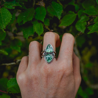 Spring Leaves Ring - Size UK M/US 6.5