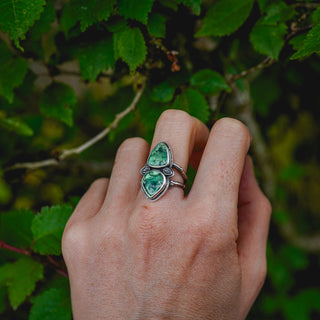 Spring Leaves Ring - Size UK M/US 6.5