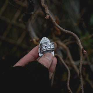 Winter Moon Ring - Size UK Q/US 8.5