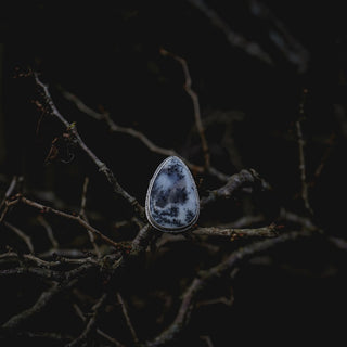 Winter Moon Ring - Size UK Q/US 8.5