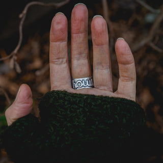 Winter Moon Ring - Size UK Q/US 8.5