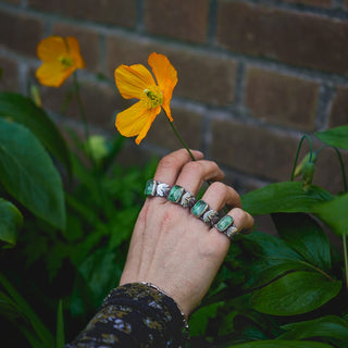 Spring Leaves Ring - Size UK R/US 9