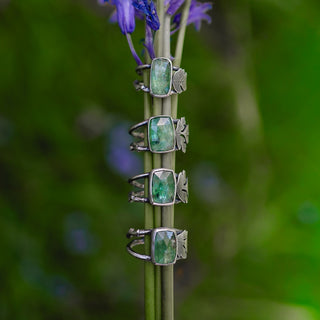 Spring Leaves Ring - Size UK R/US 9