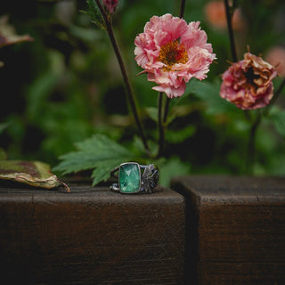 Spring Leaves Ring - Size UK P/US 8