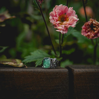 Spring Leaves Ring - Size UK P/US 8