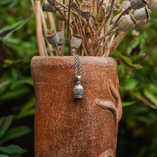 Poppy Seed Pod Necklace no.1