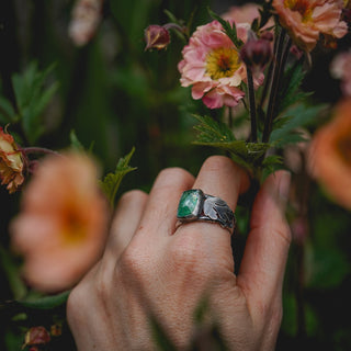 Spring Leaves Ring - Size UK R/US 9