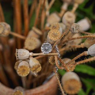 Poppy Seed Pod Necklace no.1