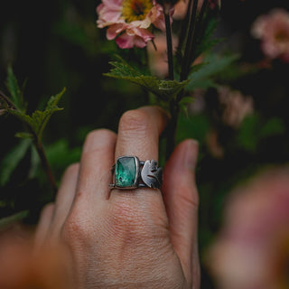 Spring Leaves Ring - Size UK O/US 7.5