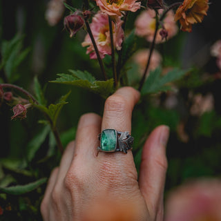 Spring Leaves Ring - Size UK P/US 8