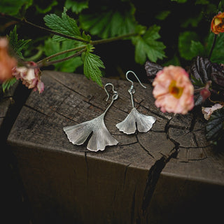 Ginkgo Leaf Earrings