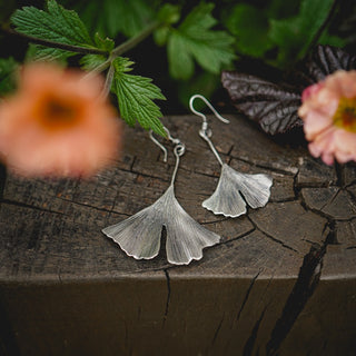 Ginkgo Leaf Earrings