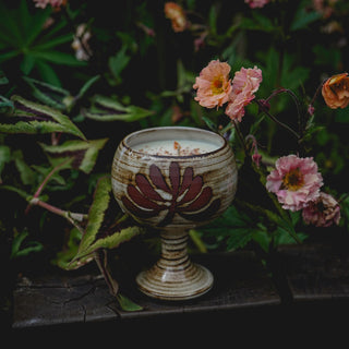 Vintage Ceramic Goblet Candle no.5
