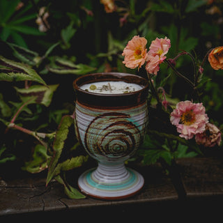 Vintage Ceramic Goblet Candle no.6