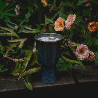 Handmade Ceramic Goblet Candle no.2