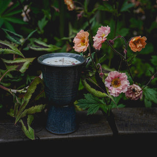 Handmade Ceramic Goblet Candle no.3