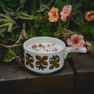 Vintage Ceramic Soup Pot Candle