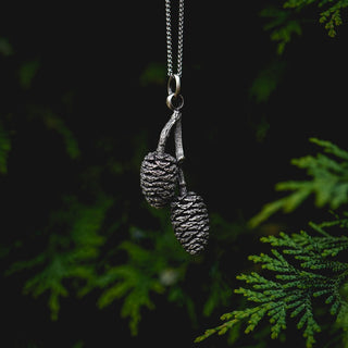 Double Alder Cone Pendant