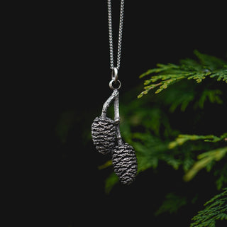 Double Alder Cone Pendant