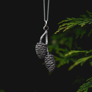 Double Alder Cone Pendant