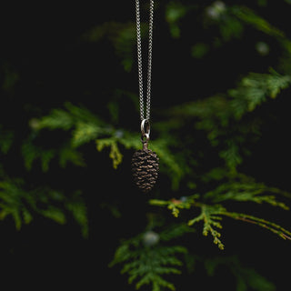Large Alder Cone Pendants - Bronze