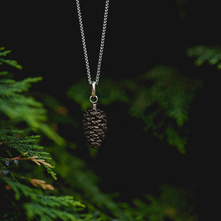 Large Alder Cone Pendants - Bronze