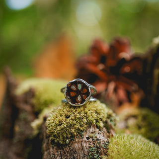Fossilised Pinecone Ring - UK P/US 8