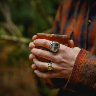 Autumn Leaves Ring - Size UK P/US 8