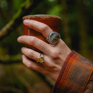 Autumn Leaves Ring - Size UK P/US 8