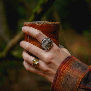 Autumn Leaves Ring - Size UK P/US 8