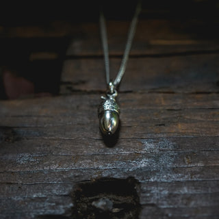 Medium Twig Acorn Necklace
