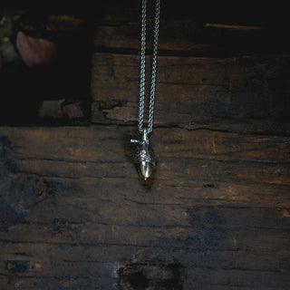 Tiny Twig Acorn Necklace