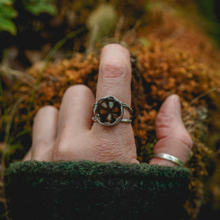 Fossilised Pinecone Ring - UK P/US 8