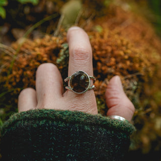 Fossilised Pinecone Ring - UK R/US 9