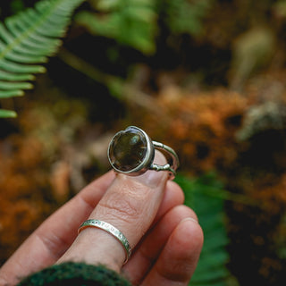 Fossilised Pinecone Ring - UK R/US 9
