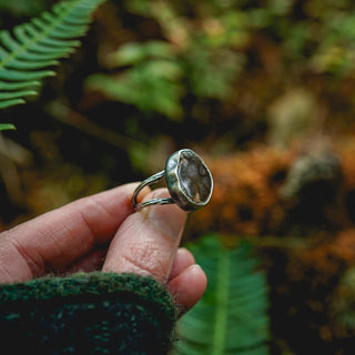 Fossilised Pinecone Ring - UK M/US 6.5